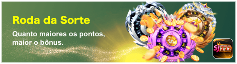 Roda da Sorte Quanto maiores os pontos, maior o bonus.